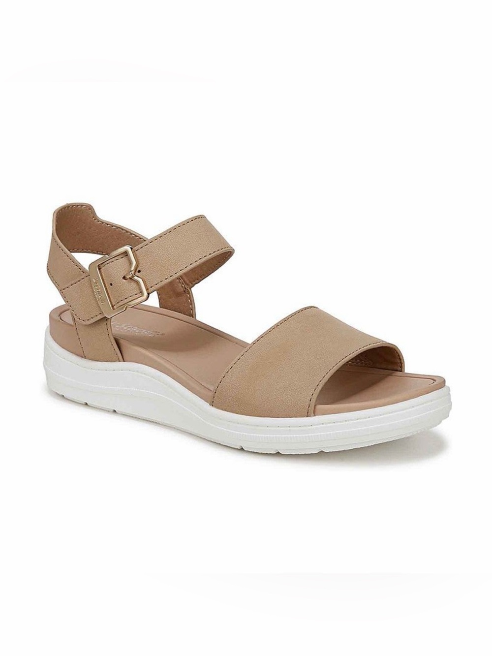 Dr. Scholl's Time Off Sky Nude/Tan Ankle Strap Sandals Women Size 7.5 Comfort